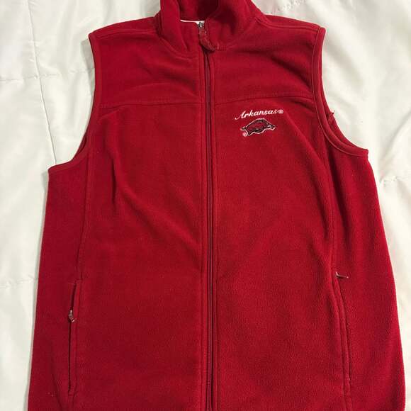 NCAA Other - Arkansas Razorbacks Full-Zip Fleece Vest Red
